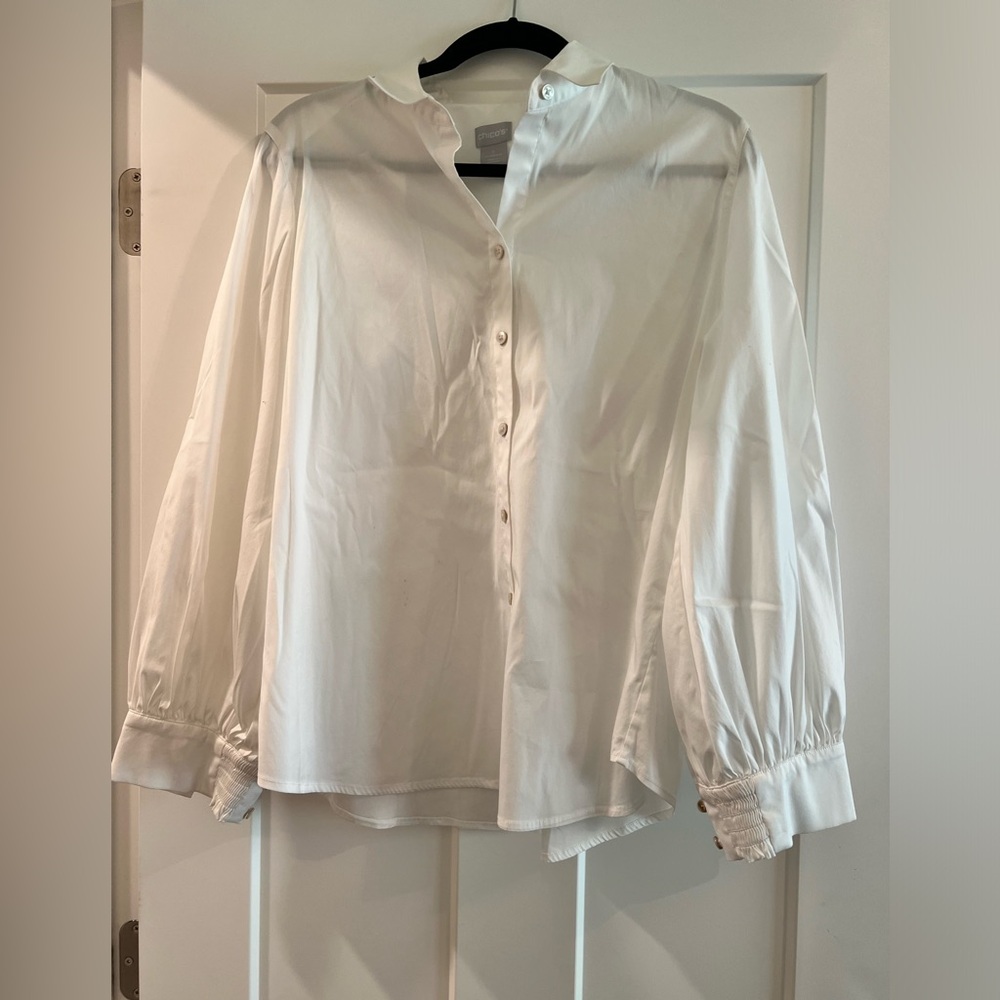 Chicos white button up blouse